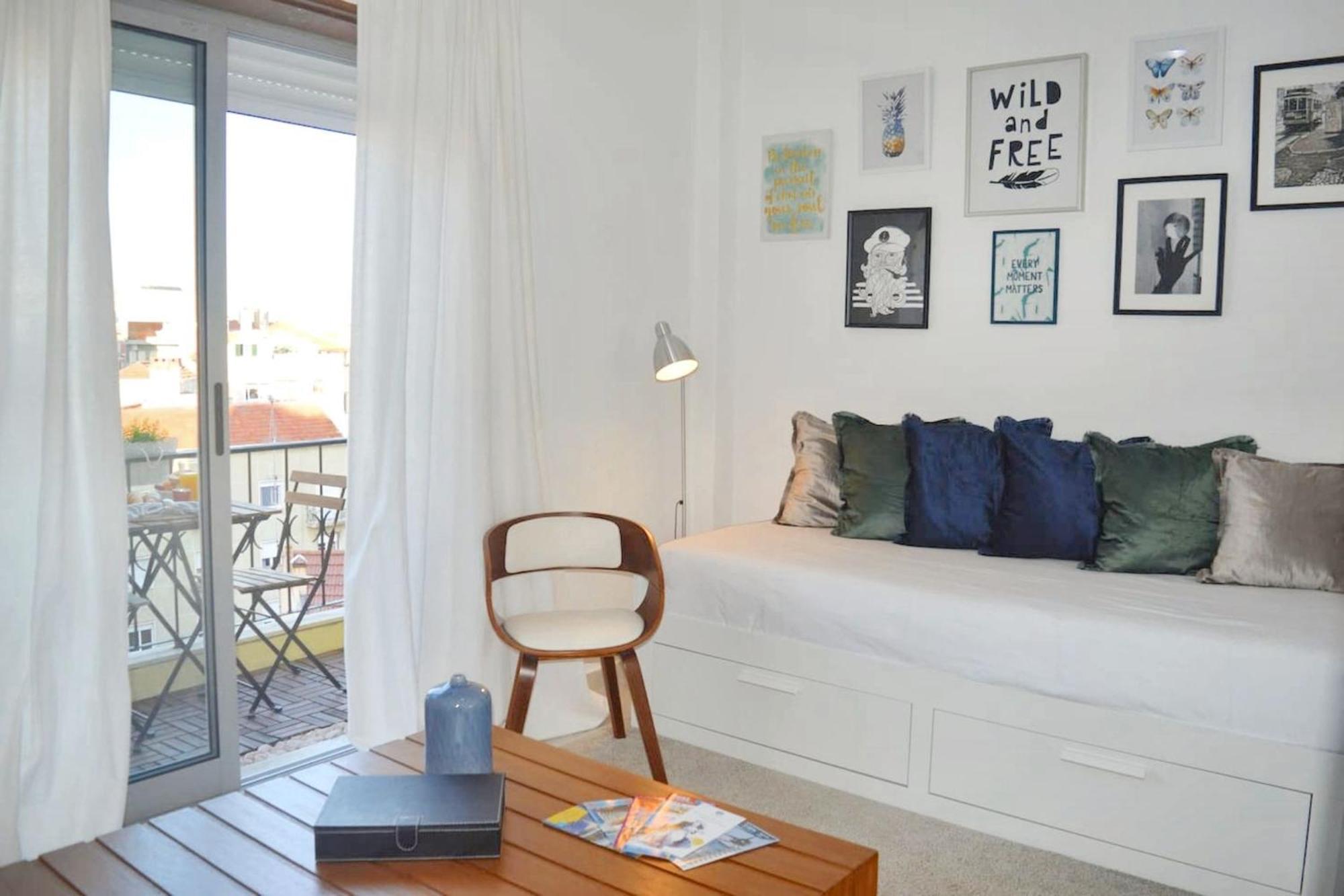 Comfortable Apartment With Balcony And Sea View In Lisbon 50 M² Exterior foto